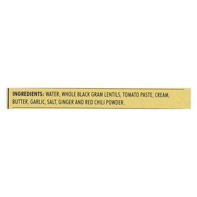 Kitchen Of India Dinner - Black Gram Lentils Curry - Dal Bukhara - 10 Oz - Case Of 6 - Orca Market