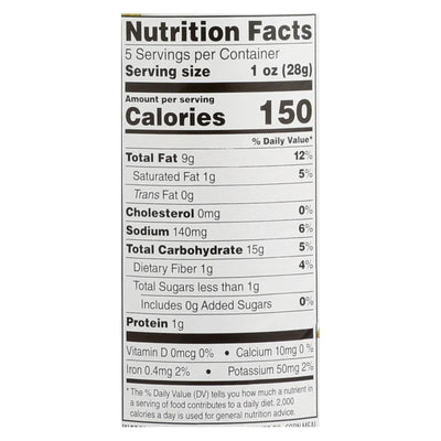 An image displaying Sensible Portions Sea Salt Garden Veggie Chips In A Canister - Case Of 12 - 5 Ounce by Sensible Portions