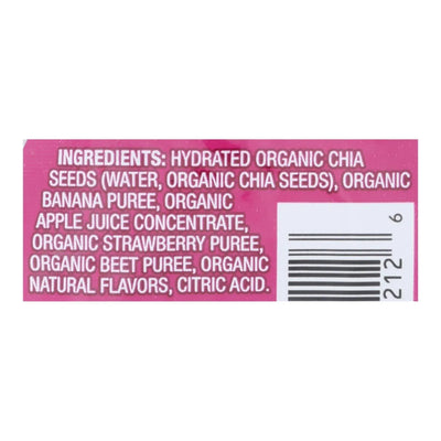 An image displaying Mamma Chia Squeeze Vitality Snack - Strawberry Banana - Case Of 16 - 3.5 Ounce by Mamma Chia