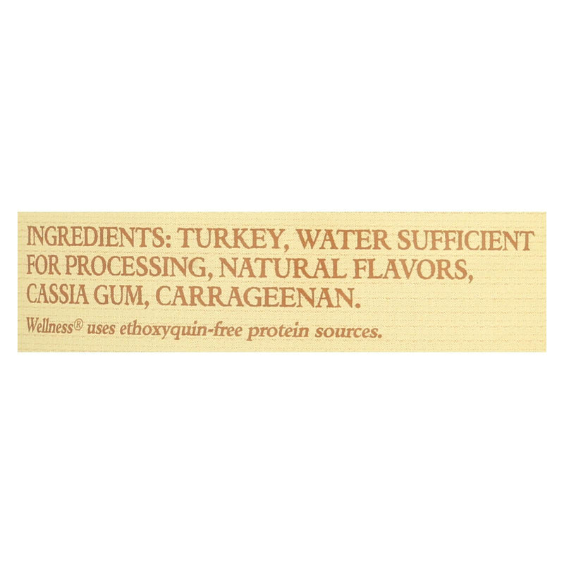 Wellness Pet Products Canned Dog Food -95% Turkey - Case Of 12 - 13.2 Ounce
