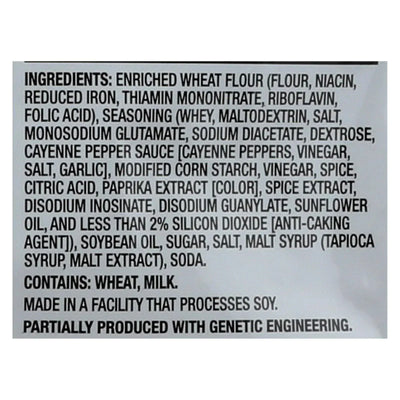 An image displaying Pretzel Crisp Buffalo Wing Thin, Crunchy Pretzel Crackers - Case Of 12 - 7.2 Ounce by Pretzel Crisp