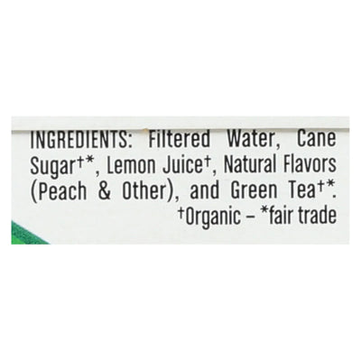 An image displaying Steaz - Iced Tea Green Peach - Case Of 4 - 6/16 Ounce by Steaz