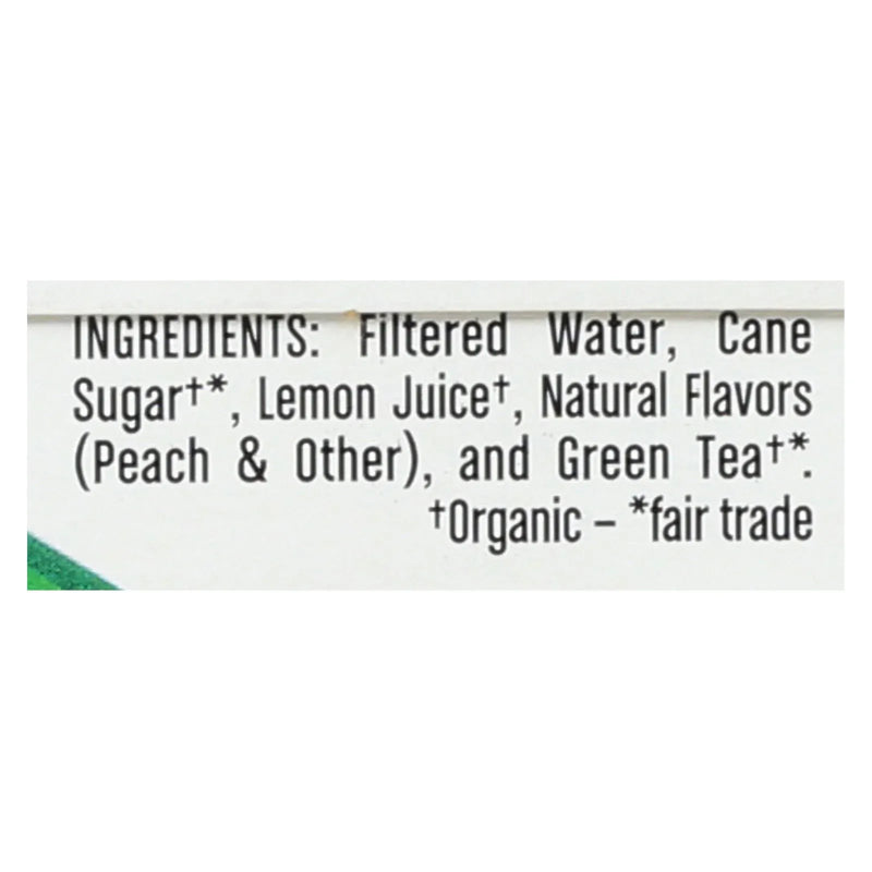 An image displaying Steaz - Iced Tea Green Peach - Case Of 4 - 6/16 Ounce by Steaz