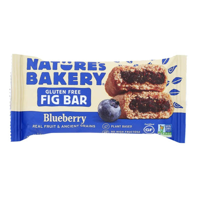 An image displaying Nature's Bakery Gluten Free Fig Bar - Blueberry - Case Of 12 - 2 Ounce. by Nature's Bakery