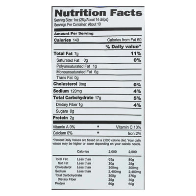 Boulder Canyon Natural Foods - Chips Ktl Cnct Avo S Salt - Case Of 12 - 10.00 Ounce