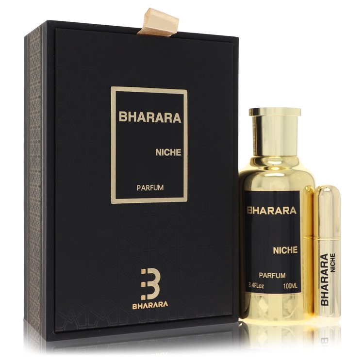 An image displaying Bharara Niche by Bharara Beauty Eau De Parfum Spray + Refillable Travel Spray 3.4 oz for Men by Bharara Beauty
