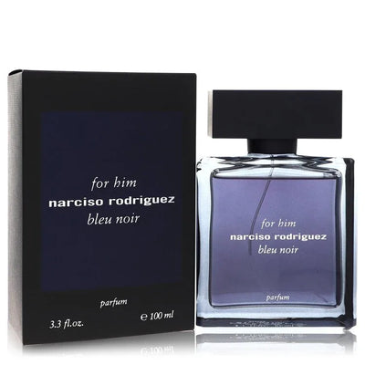 An image displaying Narciso Rodriguez Bleu Noir by Narciso Rodriguez Parfum Spray 3.3 oz for Men by Narciso Rodriguez