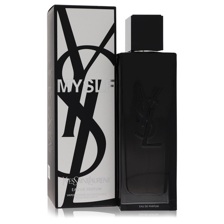 An image displaying Yves Saint Laurent Myslf by Yves Saint Laurent Eau De Parfum Spray Refillable 3.4 oz for Men by Yves Saint Laurent