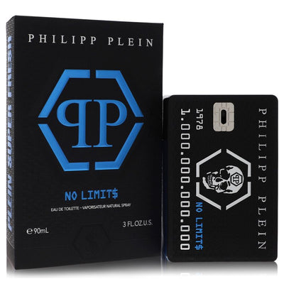 An image displaying Philipp Plein No Limits Super Fresh by Philipp Plein Parfums Eau De Toilette Spray 3 oz for Men by Philipp Plein Parfums