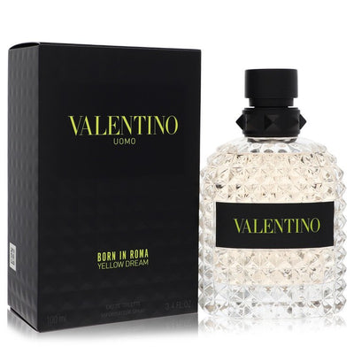 An image displaying Valentino Uomo Born In Roma Yellow Dream by Valentino Eau De Toilette Spray 3.4 oz for Men by Valentino