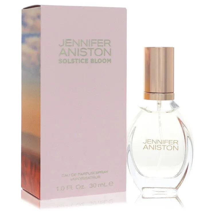 An image displaying Jennifer Aniston Solstice Bloom by Jennifer Aniston Eau De Parfum Spray 1 oz for Women by Jennifer Aniston