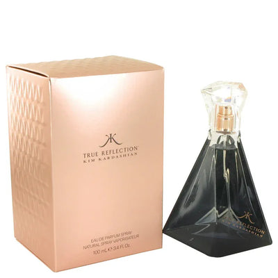 An image displaying True Reflection by Kim Kardashian Eau De Parfum Spray for Women by Kim Kardashian