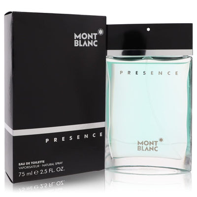 An image displaying Presence by Mont Blanc Eau De Toilette Spray for Men by Mont Blanc