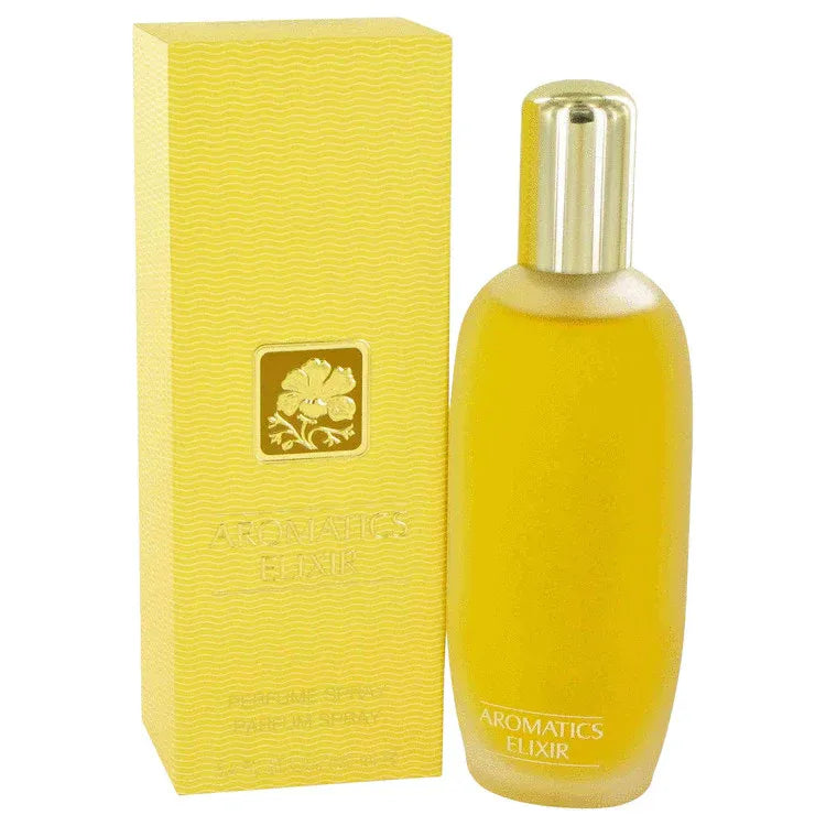 An image displaying AROMATICS ELIXIR by Clinique Eau De Parfum Spray for Women by Clinique