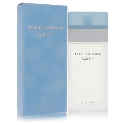 An image displaying Light Blue by Dolce & Gabbana Eau De Toilette Spray for Women by Dolce & Gabbana