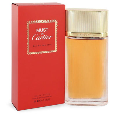 An image displaying MUST DE CARTIER by Cartier Eau De Toilette Spray for Women by Cartier