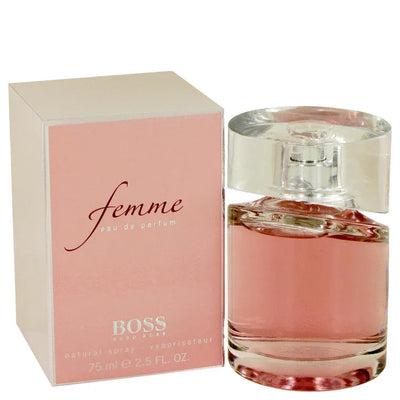 An image displaying Boss Femme by Hugo Boss Eau De Parfum Spray for Women by Hugo Boss