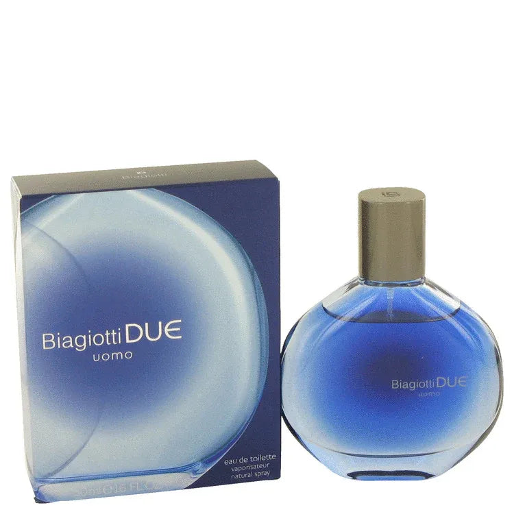 An image displaying Due by Laura Biagiotti Eau De Toilette Spray for Men by Laura Biagiotti