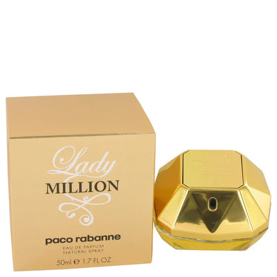 An image displaying Lady Million by Paco Rabanne Eau De Parfum Spray for Women by Paco Rabanne