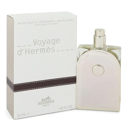 An image displaying Voyage D'Hermes by Hermes Eau De Toilette Spray Refillable for Men by Hermes