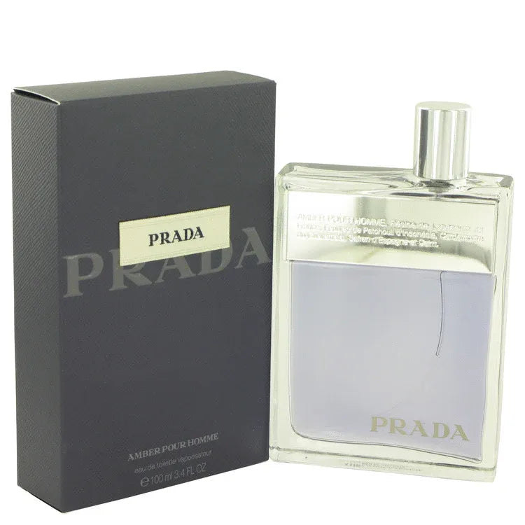 An image displaying Prada Amber by Prada Eau De Toilette Spray for Men by Prada