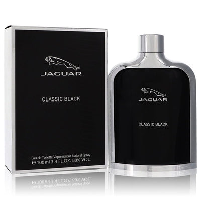 An image displaying Jaguar Classic Black by Jaguar Eau De Toilette Spray for Men by Jaguar
