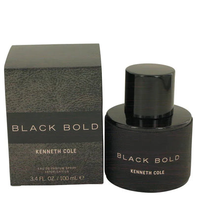 An image displaying Kenneth Cole Black Bold by Kenneth Cole Eau De Parfum Spray 3.4 oz for Men by Kenneth Cole