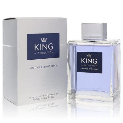 An image displaying King of Seduction by Antonio Banderas Eau De Toilette Spray for Men by Antonio Banderas