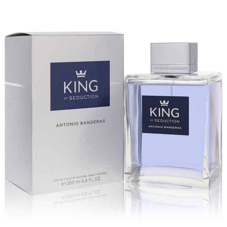 An image displaying King of Seduction by Antonio Banderas Eau De Toilette Spray for Men by Antonio Banderas