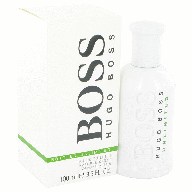 An image displaying Boss Bottled Unlimited by Hugo Boss Eau De Toilette Spray for Men by Hugo Boss