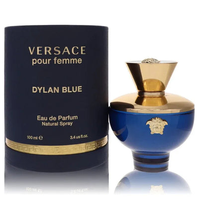 An image displaying Versace Pour Femme Dylan Blue by Versace Eau De Parfum Spray for Women by Versace