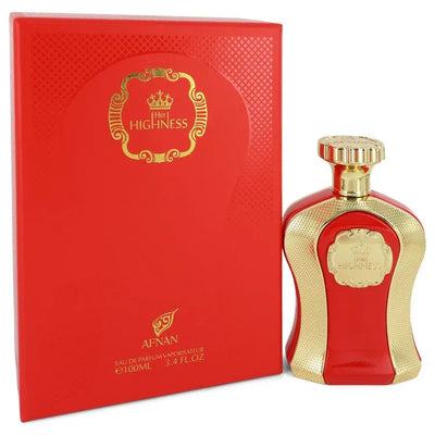An image displaying Her Highness by Afnan Eau De Parfum Spray 3.4 oz for Women by Afnan