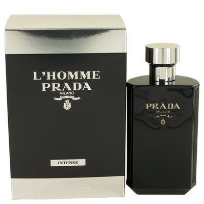 An image displaying L'homme Intense Prada by Prada Eau De Parfum Spray for Men by Prada