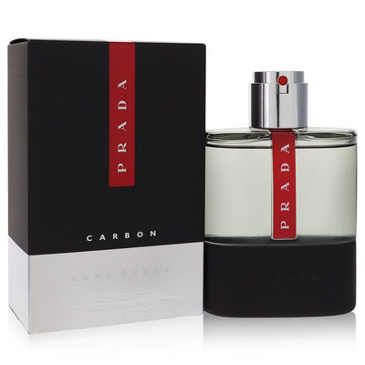An image displaying Prada Luna Rossa Carbon by Prada Eau De Toilette Spray for Men by Prada