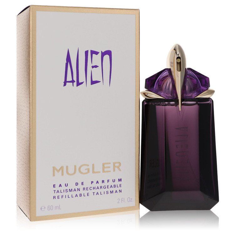 An image displaying Alien by Thierry Mugler Eau De Parfum Refillable Spray 2 oz for Women by Thierry Mugler