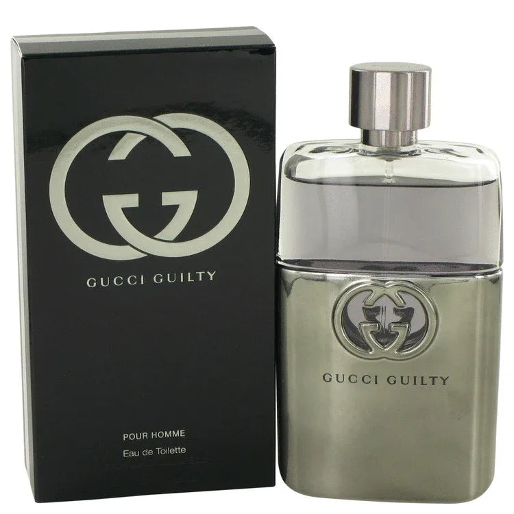 An image displaying Gucci Guilty by Gucci Eau De Toilette Spray for Men by Gucci