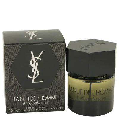 An image displaying La Nuit De L'Homme by Yves Saint Laurent Eau De Toilette Spray for Men by Yves Saint Laurent