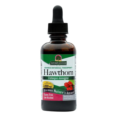 An image displaying Nature's Answer - Hawthorn Berry Leaf And Flower - 2 Ounce by Nature's Answer