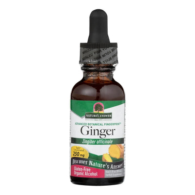 An image displaying Nature's Answer - Ginger Root Extract - 1 Ounce by Nature's Answer