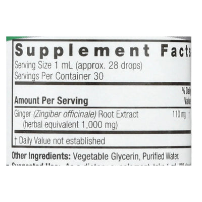 An image displaying Nature's Answer - Ginger Root Alcohol Free - 1 Ounce by Nature's Answer