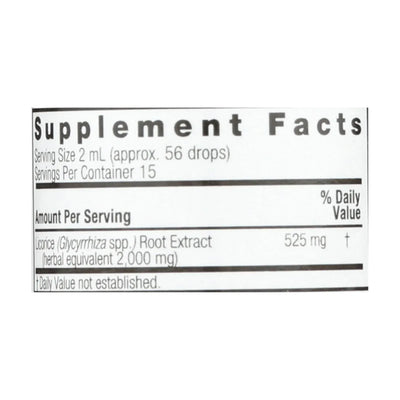 An image displaying Nature's Answer - Licorice Root - 1 Ounce by Nature's Answer