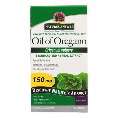 An image displaying Nature's Answer - Oil Of Oregano - 90 Softgels by Nature's Answer