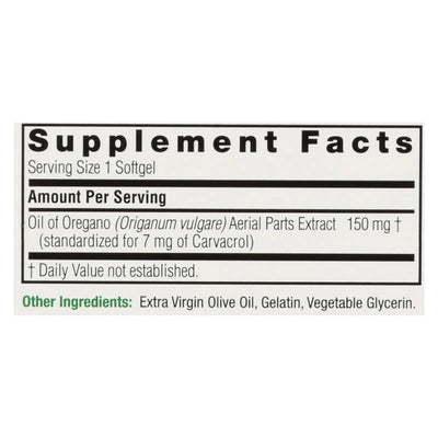 An image displaying Nature's Answer - Oil Of Oregano - 90 Softgels by Nature's Answer