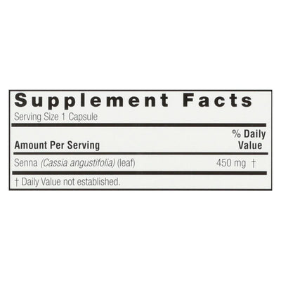 An image displaying Nature's Answer - Senna Leaf - 90 Capsules by Nature's Answer