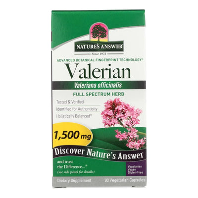 An image displaying Nature's Answer - Valerian Root - 90 Caps by Nature's Answer