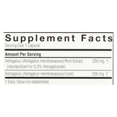 Nature's Answer - Astragalus Root Extract - 60 Vegetarian Capsules - Orca Market