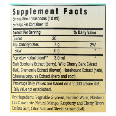Herbs For Kids Eldertussin Elderberry Syrup - 4 Oz - Orca Market