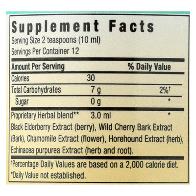 Herbs For Kids Eldertussin Elderberry Syrup - 4 Oz - Orca Market