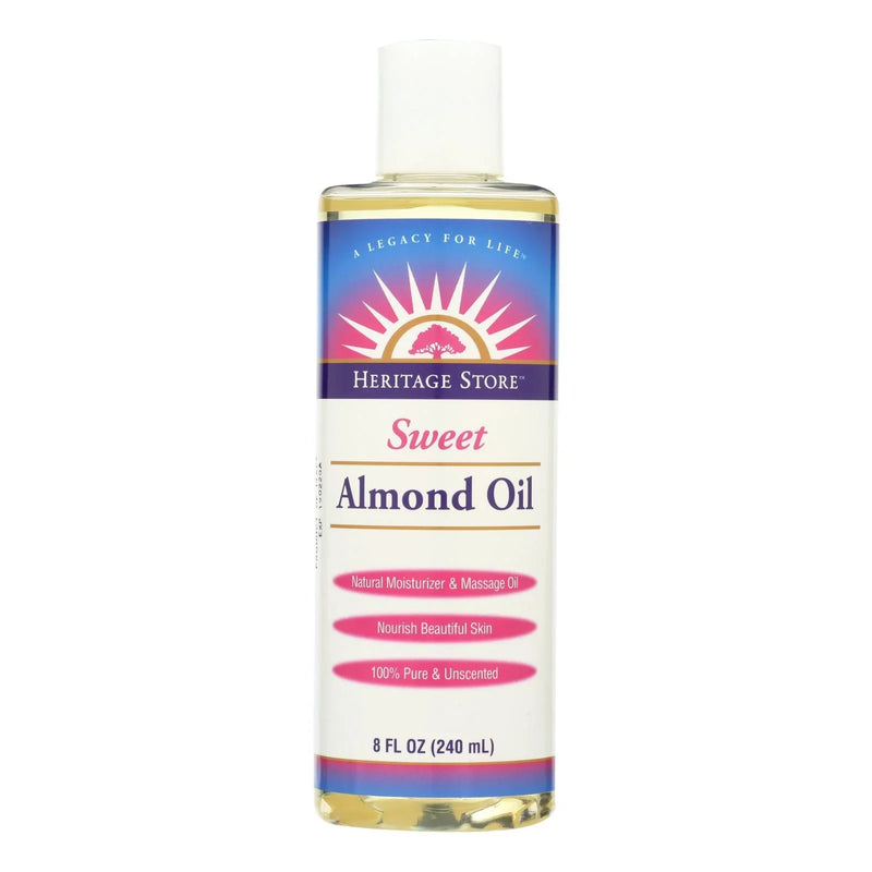 Heritage Products Sweet Almond Oil - 8 Ounce