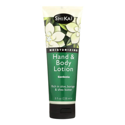 An image displaying Shikai All Natural Hand And Body Lotion Gardenia - 8 Ounce by Shikai Products